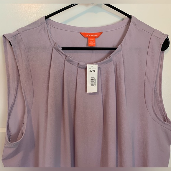 Lavender purple sleeveless blouse size XL - Picture 2 of 4